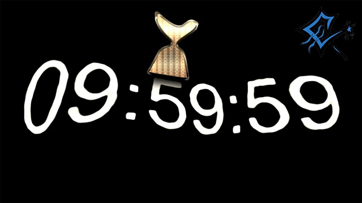 Cronómetro digital que marca 09:59:59, el tiempo que corre entre series